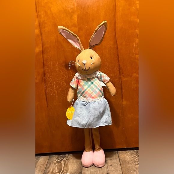 Plaid Dress Easter Bunny Decor - Picture 4 of 4